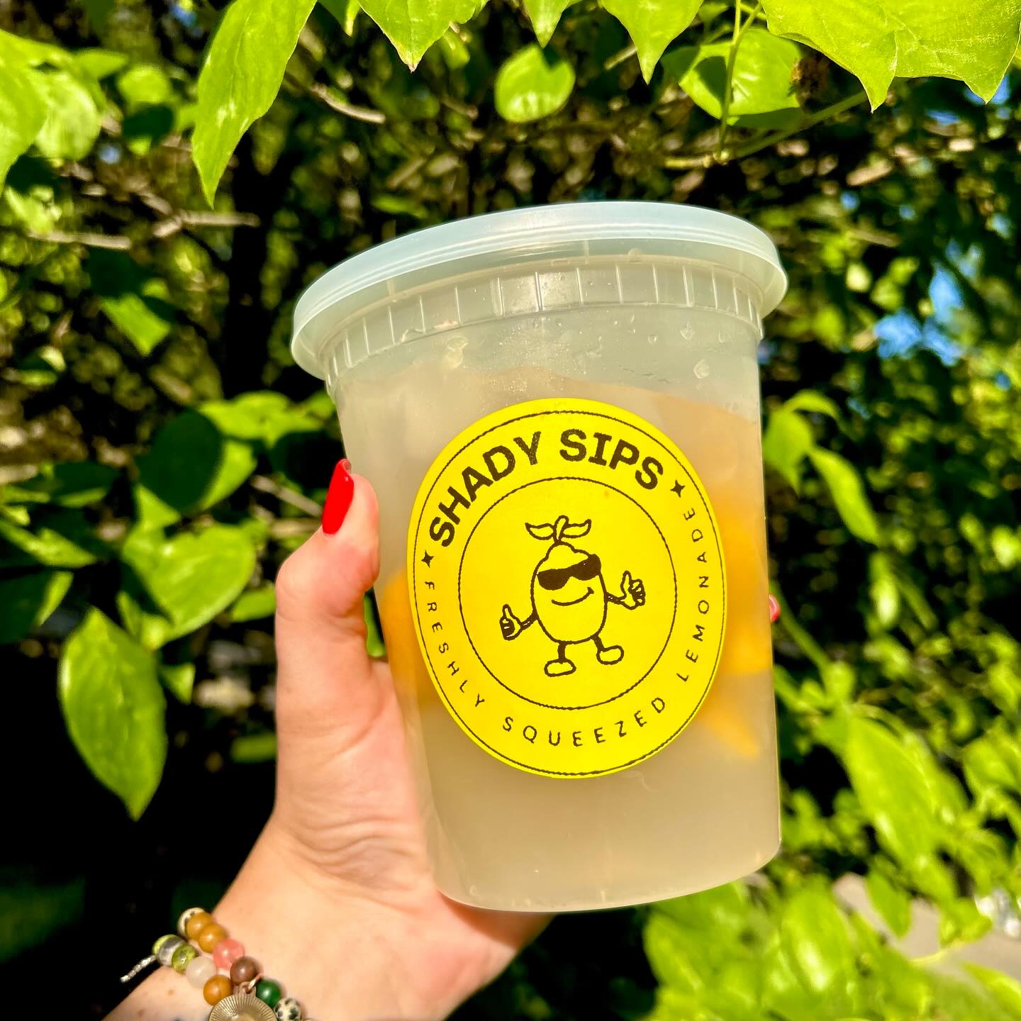 Shady Sips freshly squeezed lemonade